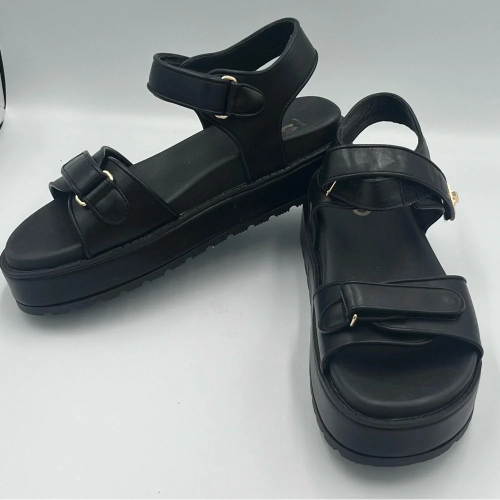 Sonoma Loreen Platform Sandals With Straps Women Size 7.5, 9.5 Black